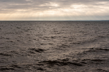 Gray gulf of Riga, Baltic sea.