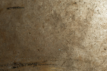 raue metall Arbeitsfläche, einseitig beleuchtet