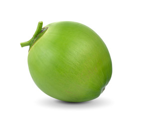 coconuts on white background