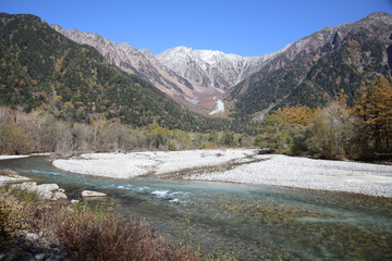 Fototapeta na wymiar Kamikochi, Chubu-Sangaku National Park, Nagano, Japan