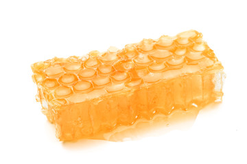 pieces of honeycomb with honey