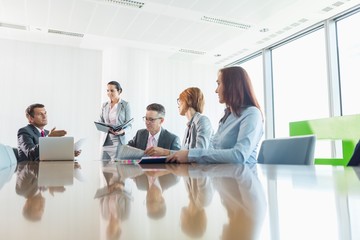 Businesspeople in a meeting