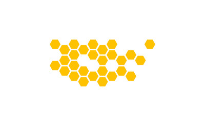 abstract honeycombs design vector illustration.