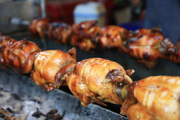 Close up Grill checken