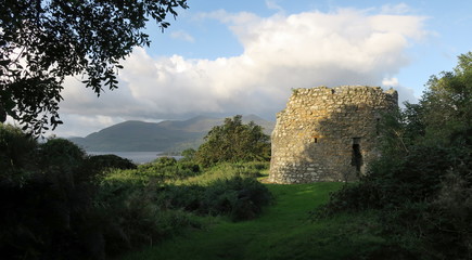 Parkavonear Castle - old ruin near Killarney in wester Ireland