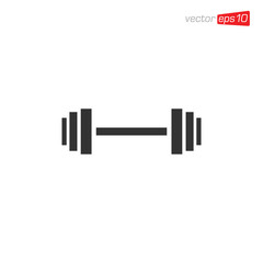 Barbell Icon Logo Design Vector