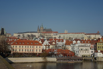 Fototapeta premium プラハ 街並み 空 景色 旅行 美しい 風景 絶景 古都