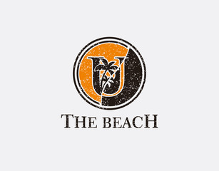 U Palm Beach Logo, Circle U Icon Logo