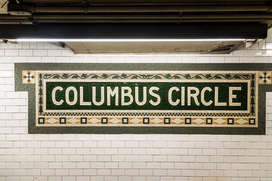 Columbus circle Subway Station in Manhattan