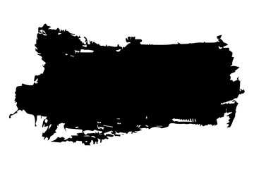 Vector illustration, ink stroke black background, isolated on white background
