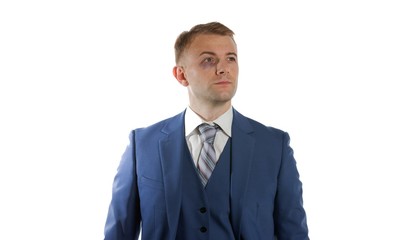 Portrait of young attractive businessman