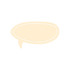 Speech talk bubble template