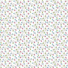 Christmas background with lanterns