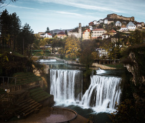 waterfall in the city