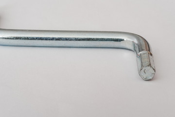 hexagon socket screw l shaped allen key in a white background isolated