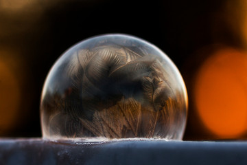 Bolle di sapone e cristalli di ghiaccio © iaiaboxer