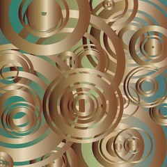 abstract background with bronze circles