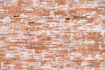 Brick wall. A closed up of vintage brick wall texture for background.