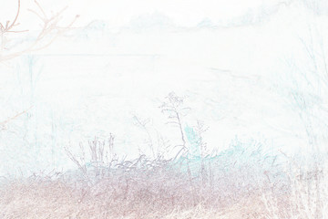 winter landscape with trees