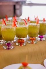 BEBIDA SHOOT PARA EVENTO DE GASTRONOMÍA PARA PUBLICIDAD