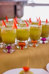 BEBIDA SHOOT PARA EVENTO DE GASTRONOMÍA PARA PUBLICIDAD
