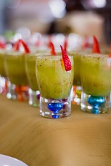 BEBIDA SHOOT PARA EVENTO DE GASTRONOMÍA PARA PUBLICIDAD