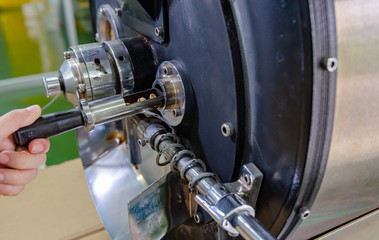 Roasted coffee beans  Soft focus image