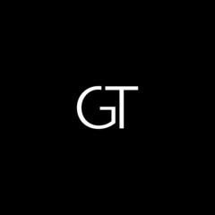 Unique modern artistic GT initial based letter icon logo