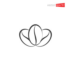Coffee Beans Icon Design Illustration