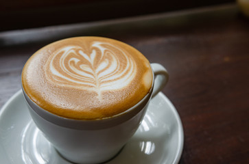 Barista making a cup of coffee