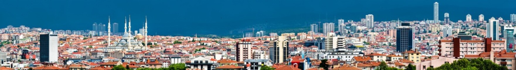 Fototapeta na wymiar Panorama of Ankara, the capital of Turkey