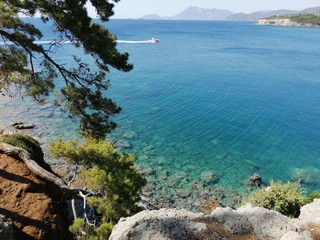 Beautiful view from the hill over the bay