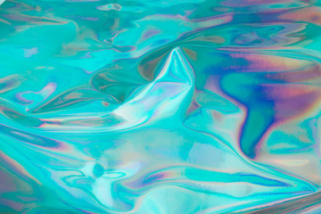 Blur blue color funky fantasy abstract holographic background.