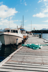 Fototapeta premium Lofoten Boats