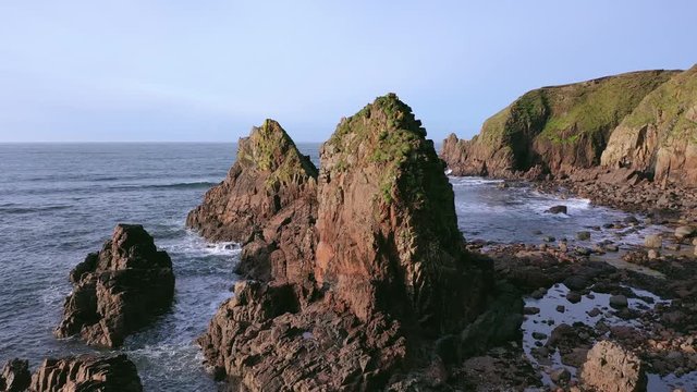 Aerial view of the skyline of Dungloe in County Donegal - Ireland