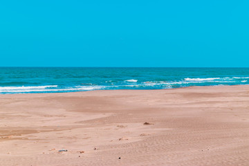 Full shot of a beautiful beach in Veracruz