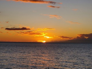 sunset at sea