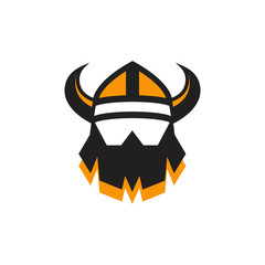 viking logo vector graphic abstract template