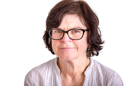Woman with glasses