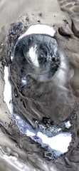 fossil lamprey,  vertical abstract photography of the deserts of Africa from the air, aerial view...
