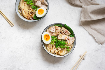 Ramen soup with chicken