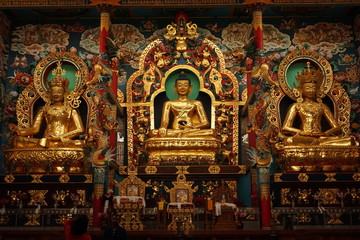 Fototapeta na wymiar Golden Temple Gods