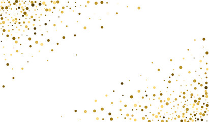 Yellow Splash Glamour Backdrop. Vector Shine Texture. Festive Backdrop. Yellow Polka Luxury Illustration. Shine Rich Illustration.