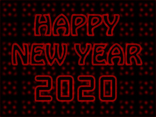 happy-new-year-red-lettering-on-blurry-vector-background-with-glowing-design