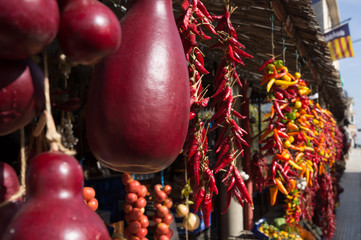 Markt, Basar, Paprika, Pepperoni