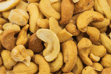 Closeup cashew shots. 