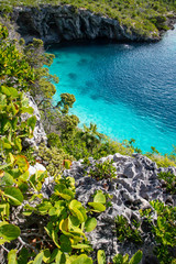 Dean's blue hole auf Long Island, Bahamas