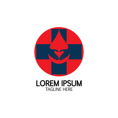 Health care&Blood donation logo icon design template