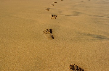 Strand Fußabdruck