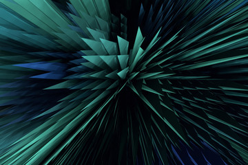 Decorative, illustrations, colorful shapes geometric, for design texture background. 3D render.